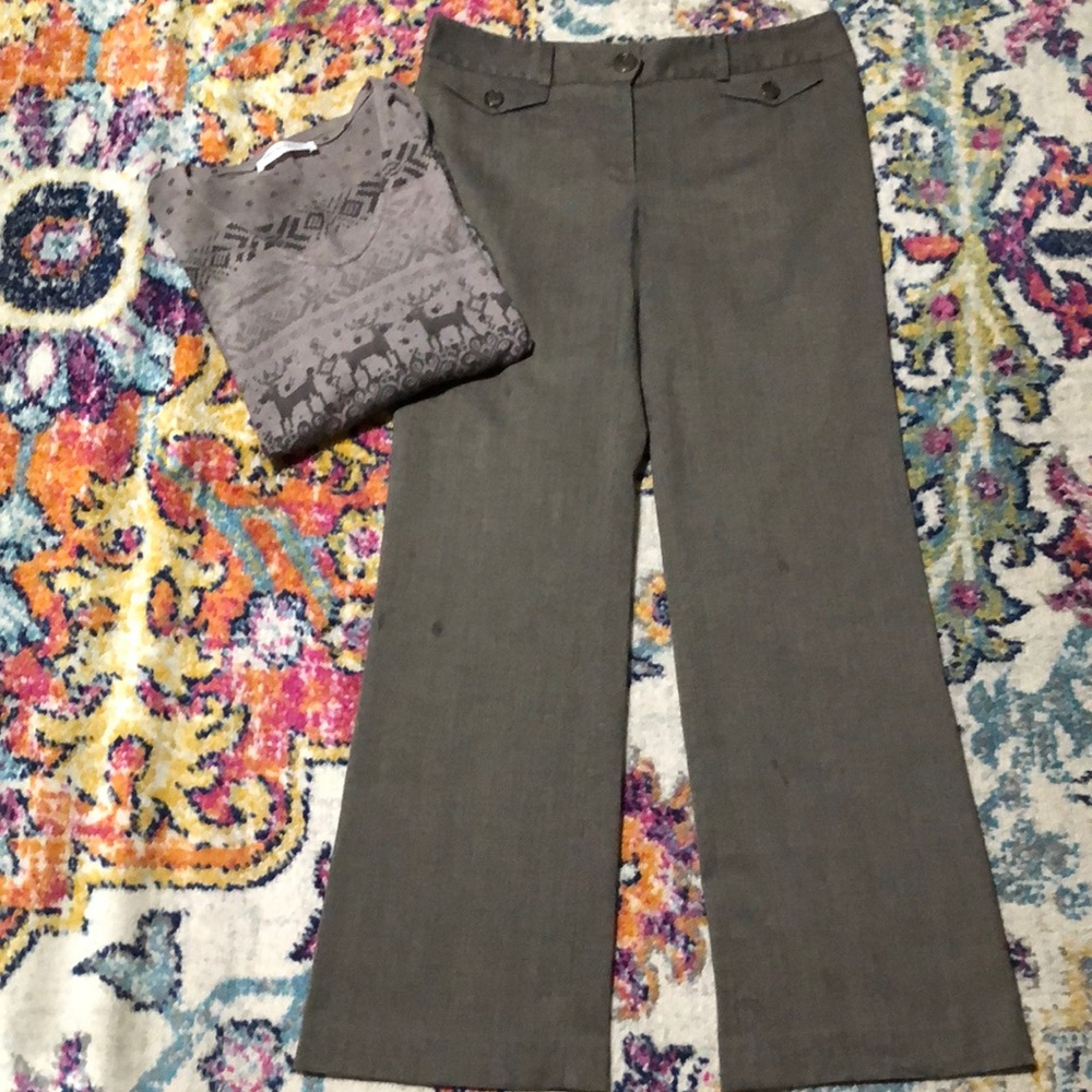 🎈Ann Taylor Brown Tweed Trousers
